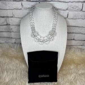 Joan River Classic Collection Clear Lucite Chunky Bead Necklace